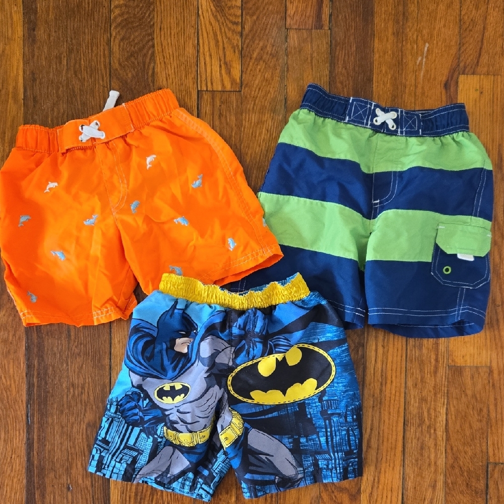Toddler Boys Swim Trunks In Size 2T Set Of 3